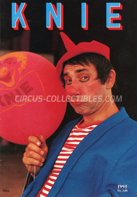 Knie Circus Program - Switzerland, 1995