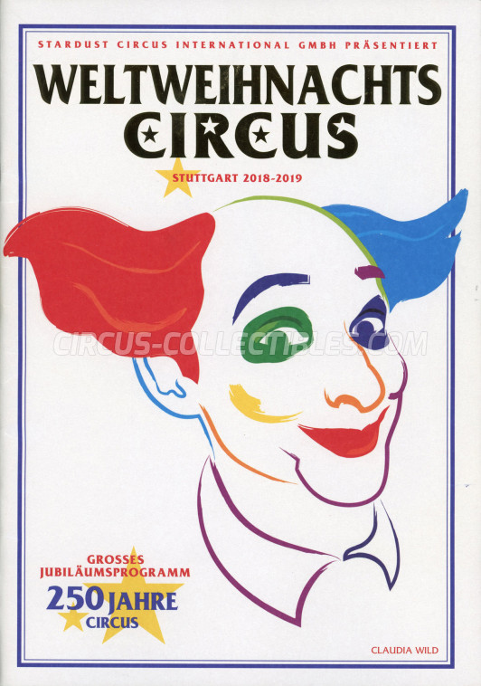 Weltweihnachtscircus Stuttgart Circus Program - Germany, 2018