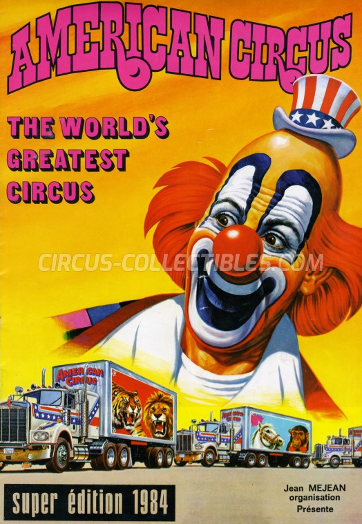 American Circus (Togni) Circus Program - Italy, 1984