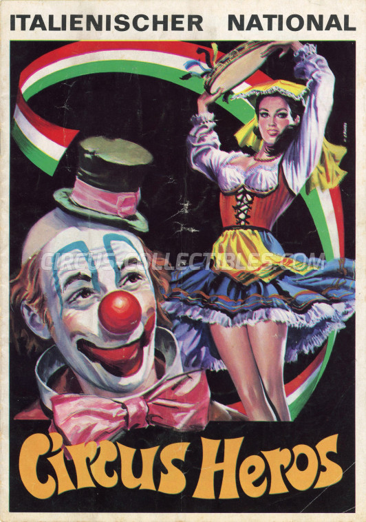 Heros (Togni) Circus Program - Italy, 1969