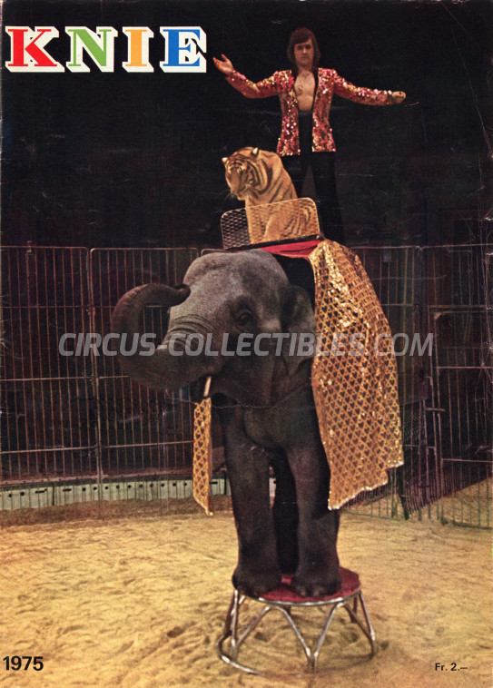 Knie Circus Program - Switzerland, 1975