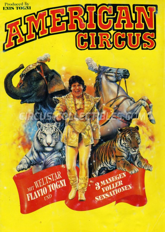 American Circus (Togni) Circus Program - Italy, 1992