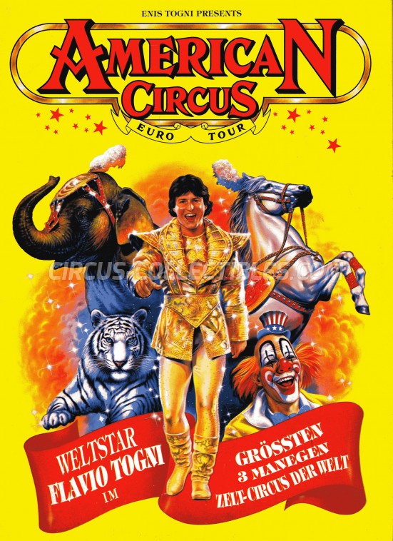 American Circus (Togni) Circus Program - Italy, 1994