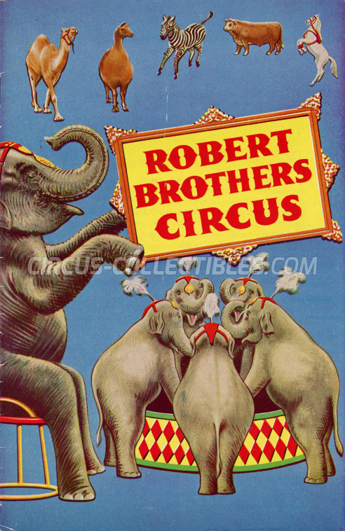 Robert Brothers Circus Circus Program - England, 1968