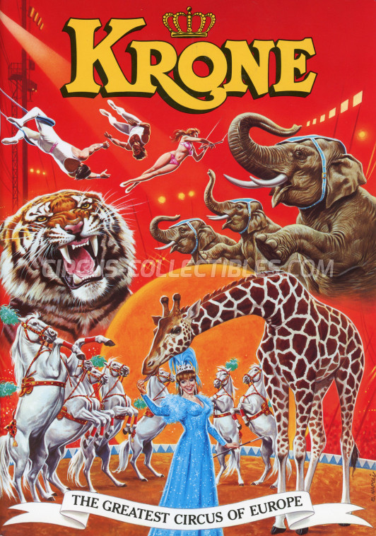 Krone Circus Program - Germany, 1989