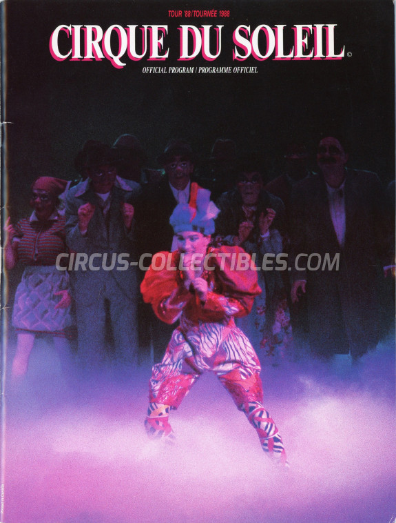 Cirque du Soleil Circus Program - Canada, 1988