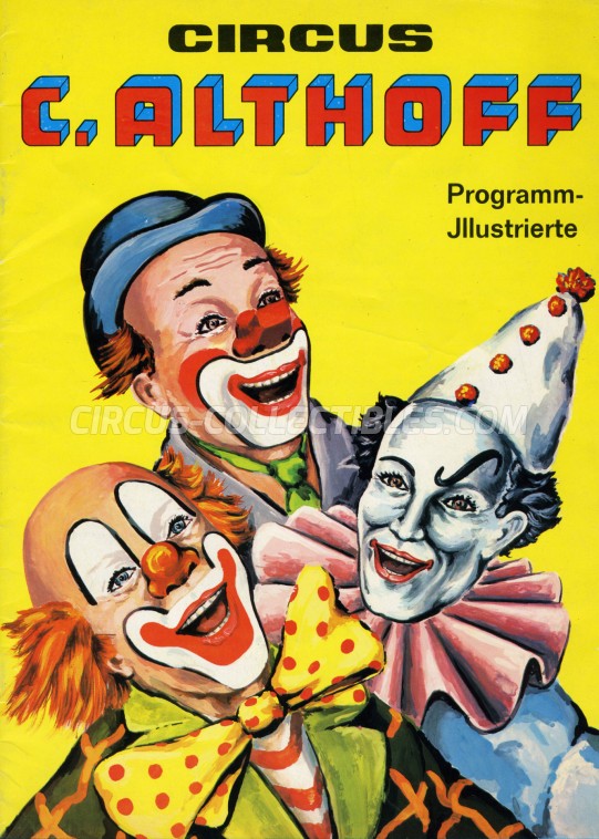 Carl Althoff Circus Program - Germany, 1973