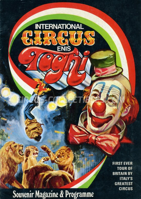 Enis Togni Circus Program - Italy, 1972