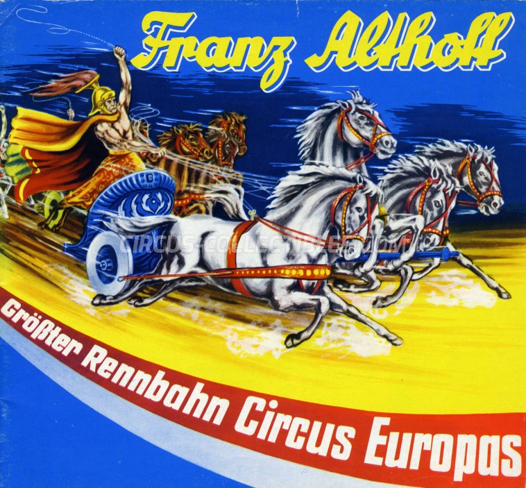 Franz Althoff Circus Program - Germany, 1967