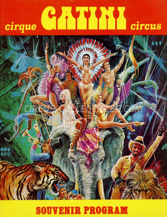 Gatini Circus Program - Canada, 1977