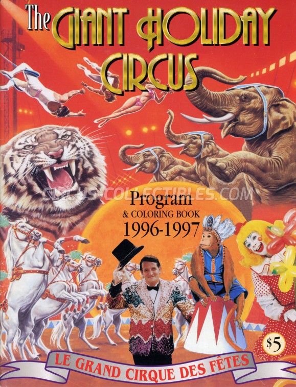 The Giant Holiday Circus Circus Program - Canada, 1996