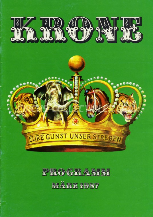Krone Circus Program - Germany, 1987