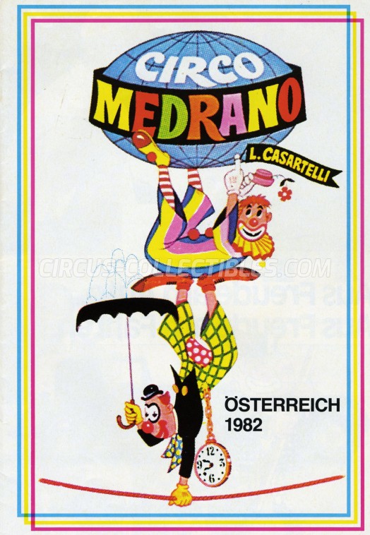 Medrano (Casartelli) Circus Program - Italy, 1982