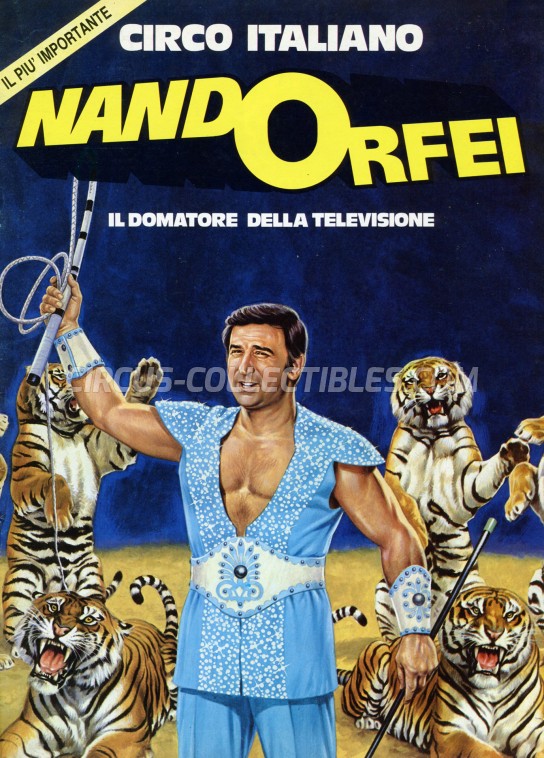 Nando Orfei Circus Program - Italy, 1980