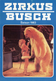 Zirkus Busch - Program - Germany, 1983