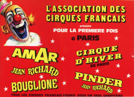 Association Français du Cirque - Program - France, 1979