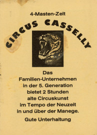 Circus Casselly - Program - Germany, 1977