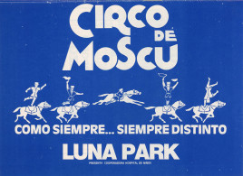 Circo de Moscu - Program - Russia, 1986