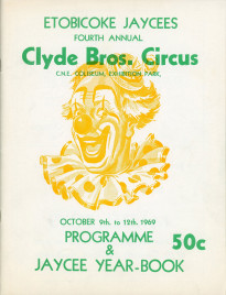 Clyde Bros. Circus - Program - Canada, 1969