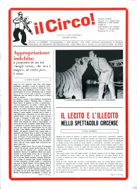 Il Circo - Magazine - Italy, 1972