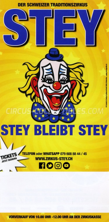 Stey Circus Ticket/Flyer -  2020