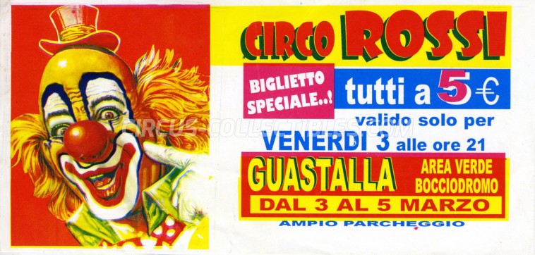Rossi Circus Ticket/Flyer - Italy 2006