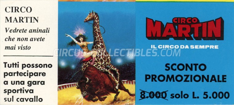 Martin Circus Ticket/Flyer -  0