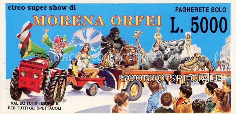 Morena Orfei Circus Ticket/Flyer -  0