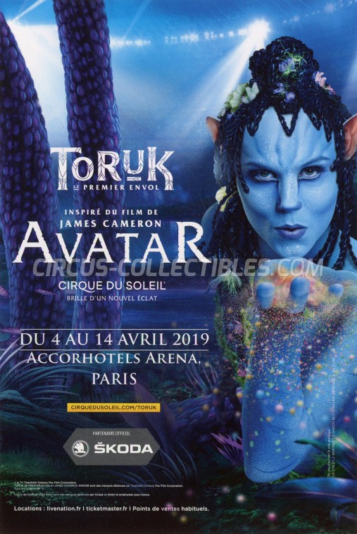 Cirque du Soleil Circus Ticket/Flyer - France 2019