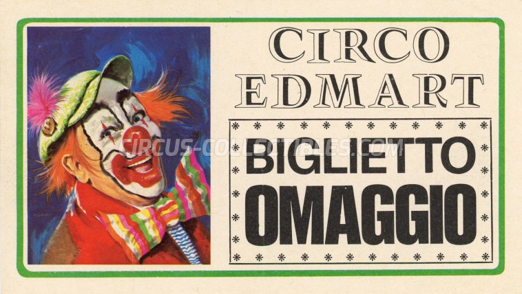 Edmart Circus Ticket/Flyer -  1987