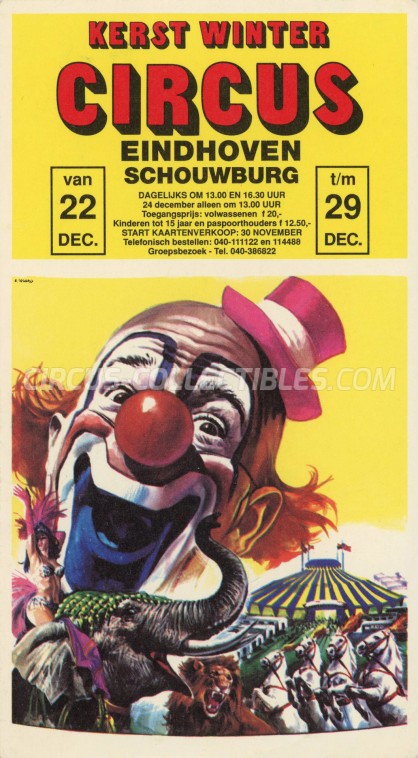 Kerstcircus Circus Ticket/Flyer - Netherlands 0
