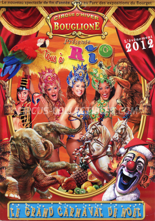 Bouglione Circus Ticket/Flyer - France 2012