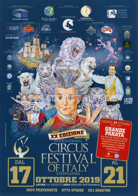 Festival Internazionale del Circo Città di Latina Circus Ticket/Flyer - Italy 2019