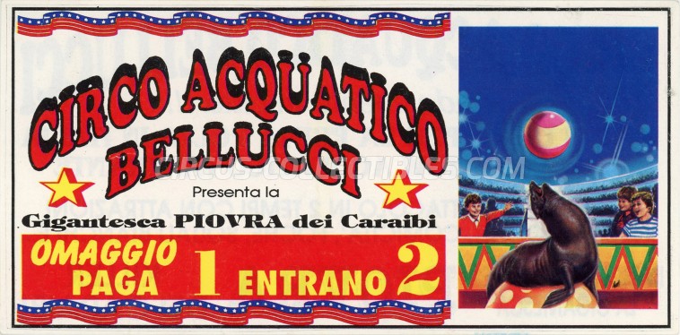 Acquatico Bellucci Circus Ticket/Flyer -  0