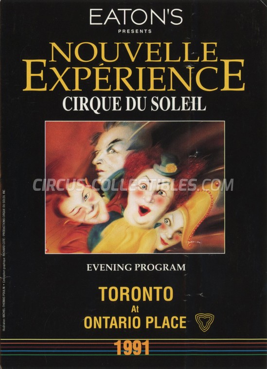 Cirque du Soleil Circus Ticket/Flyer - Canada 1991