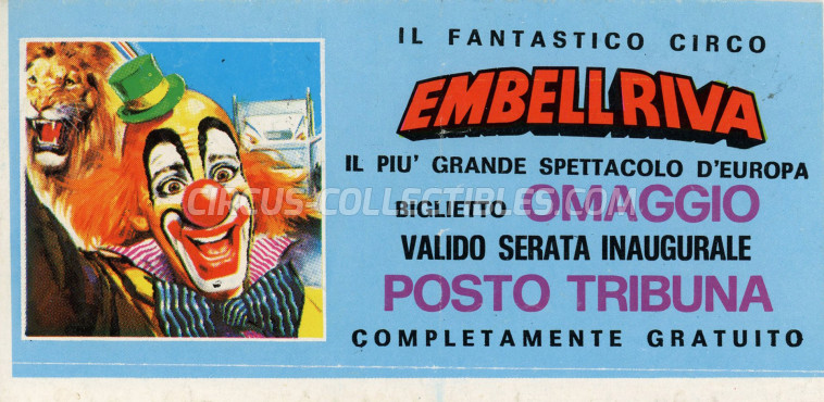 Embell Riva Circus Ticket/Flyer -  