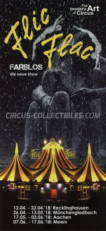 Flic Flac Circus Ticket/Flyer - Germany 2018