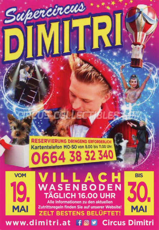 Dimitri Circus Ticket/Flyer - Austria 2021