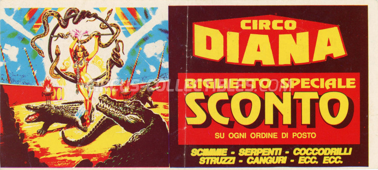 Diana Circus Ticket/Flyer -  
