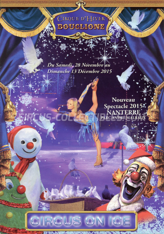 Bouglione Circus Ticket/Flyer - France 2015