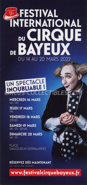 Festival International du Cirque de Bayeux Circus Ticket/Flyer -  2022