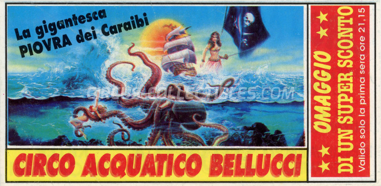 Acquatico Bellucci Circus Ticket/Flyer -  0