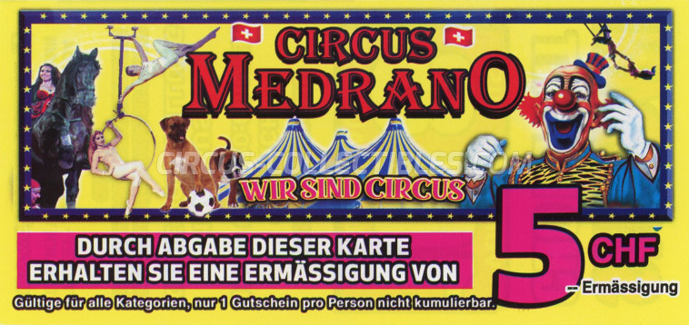 Citta' di Roma Circus Ticket/Flyer - Switzerland 2021