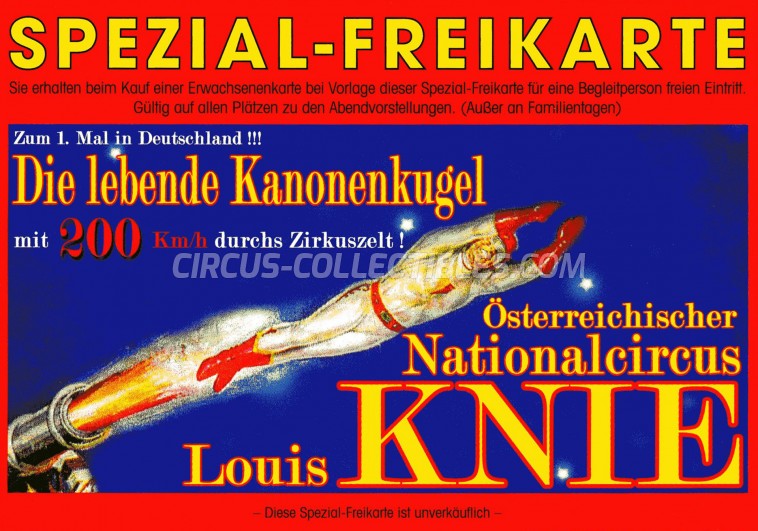 Louis Knie Circus Ticket/Flyer -  0