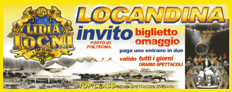 Lidia Togni Circus Ticket/Flyer -  0