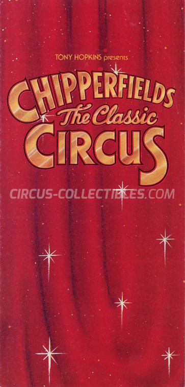 Chipperfields Circus Circus Ticket/Flyer - Ireland 1994