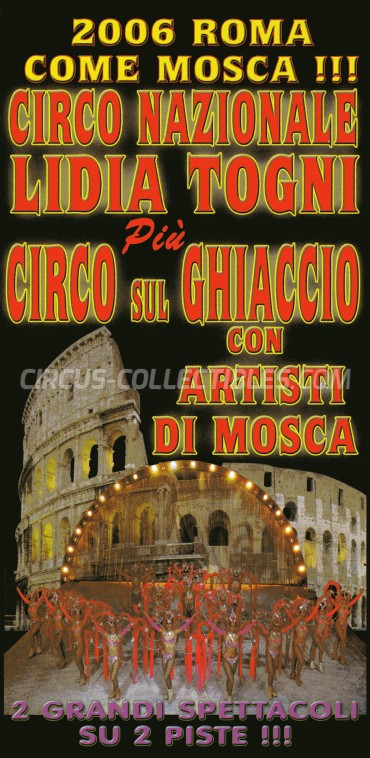 Lidia Togni Circus Ticket/Flyer - Italy 2006