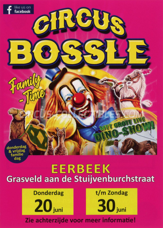 Bossle Circus Ticket/Flyer - Netherlands 2024