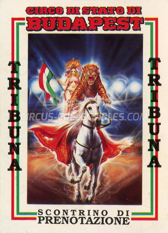 Circo di Stato di Budapest Circus Ticket/Flyer -  1990