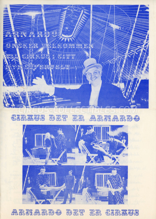 Arnardo Circus Ticket/Flyer -  1970
